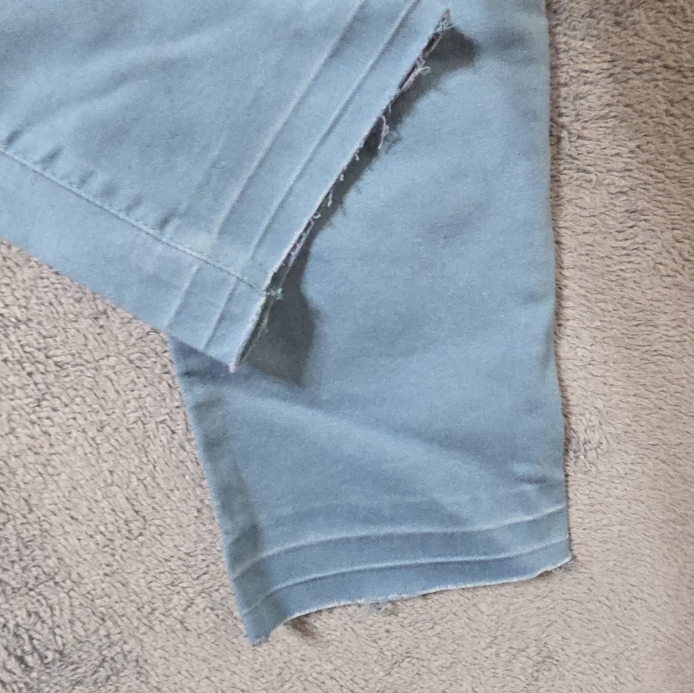 Seven7 Pants Women's 16 Peacock Blue Mid Rise Ankle Skinny Release Hem - Picture 3 of 11
